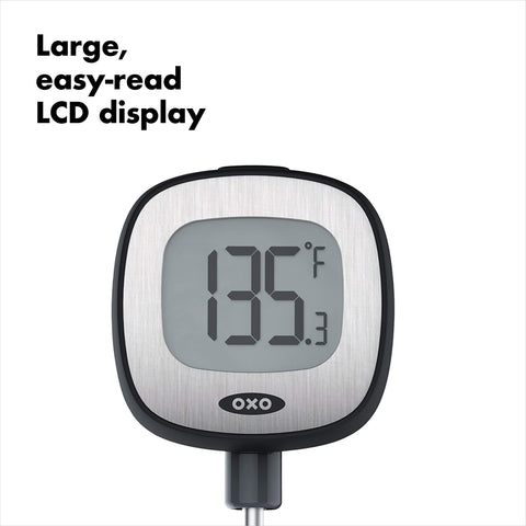 OXO Good Grips 90-degree pivot head for easy angle readings.