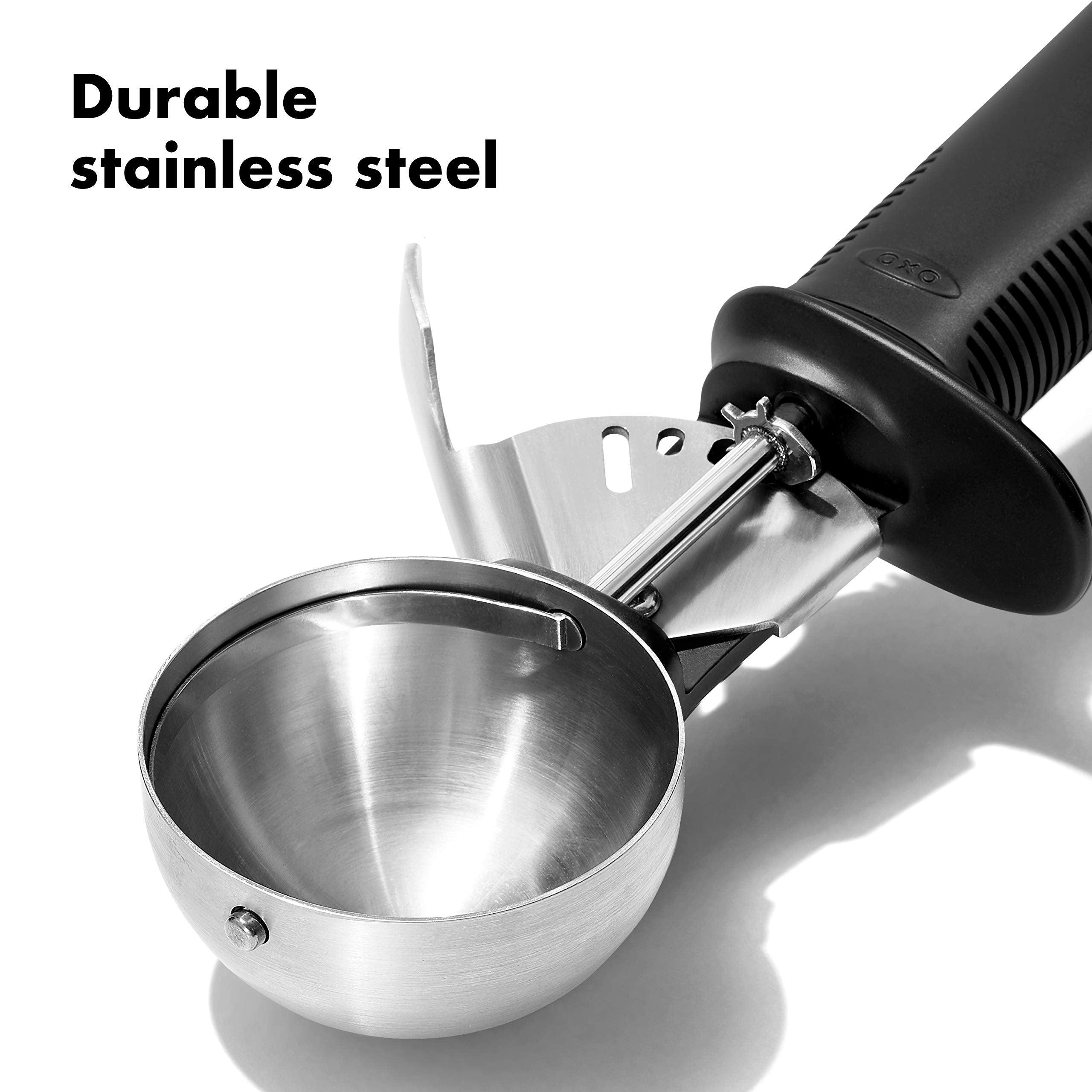 OXO Good Grips Classic Swipe stainless steel resists chipping and rust for long use.