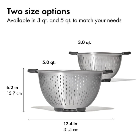 OXO Good Grips colander for washing produce and draining batches