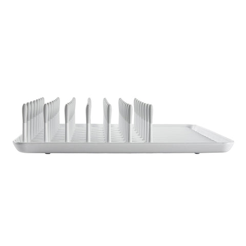 OXO Good Grips compact dish rack close-up ribbed tray for water drainage
