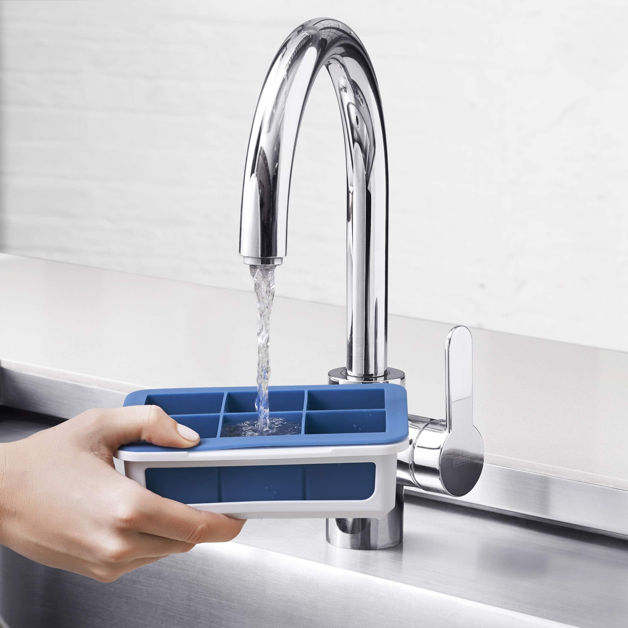OXO Good Grips covered ice tray with rigid base supports filling and transport