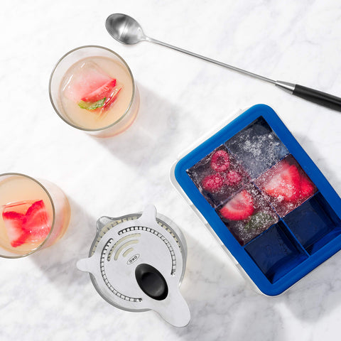 OXO Good Grips silicone surface ensures uniform cubes with easy release