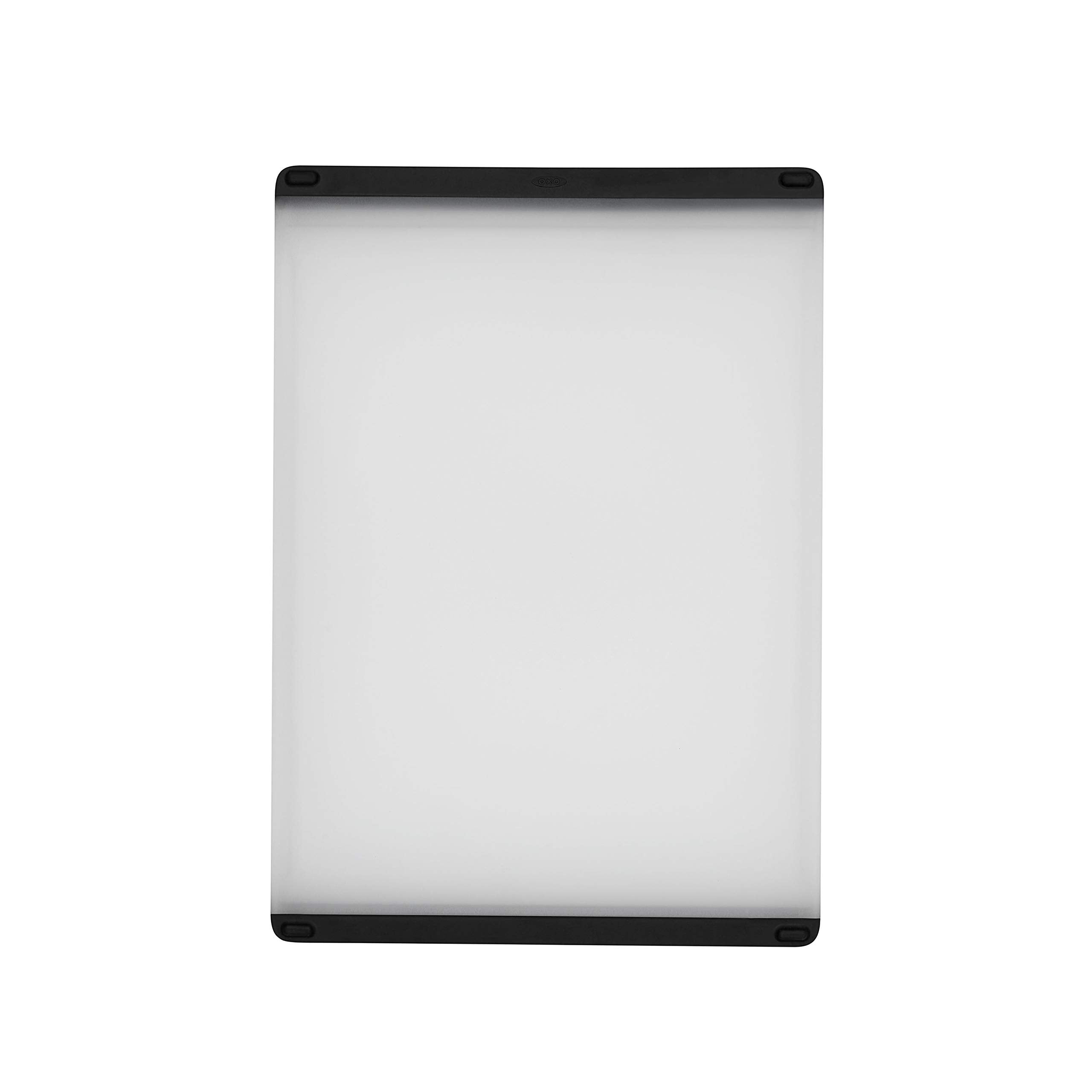 OXO Good Grips cutting board top view for clean dual-side prep