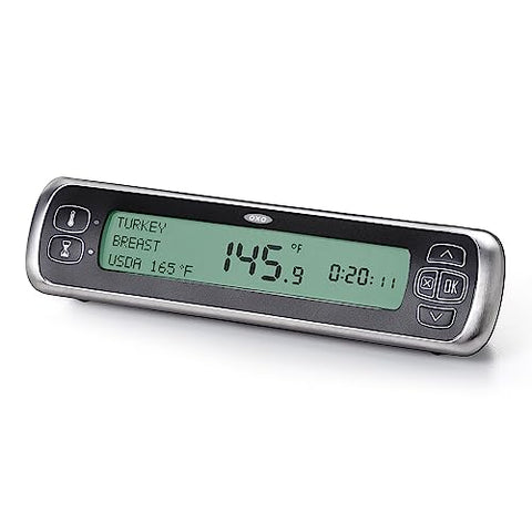 OXO Good Grips large LCD display shows temps clearly during cooking