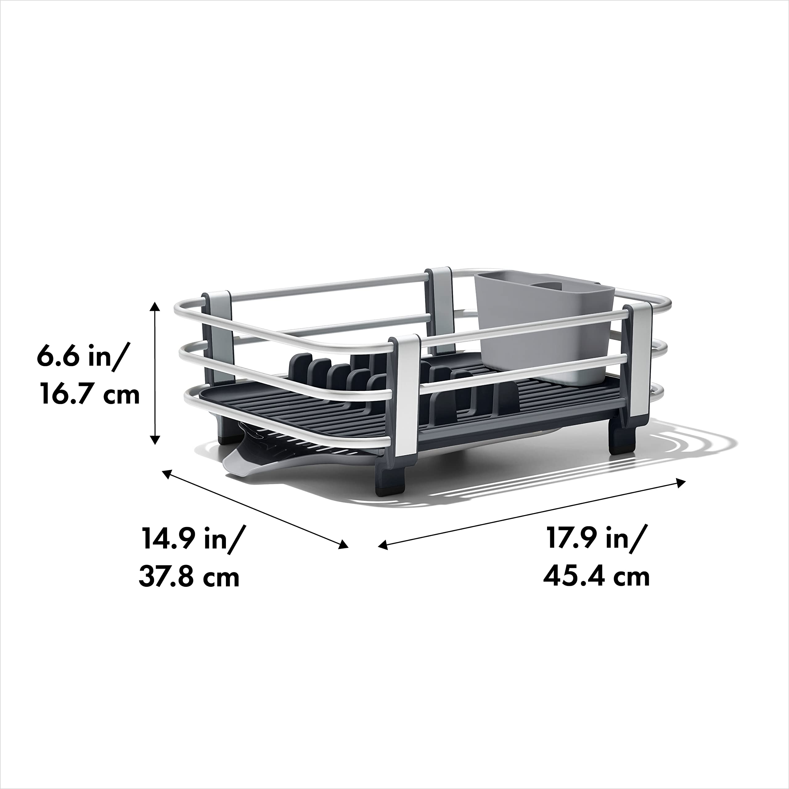 OXO Good Grips plate holders keep plates upright for quick air drying.