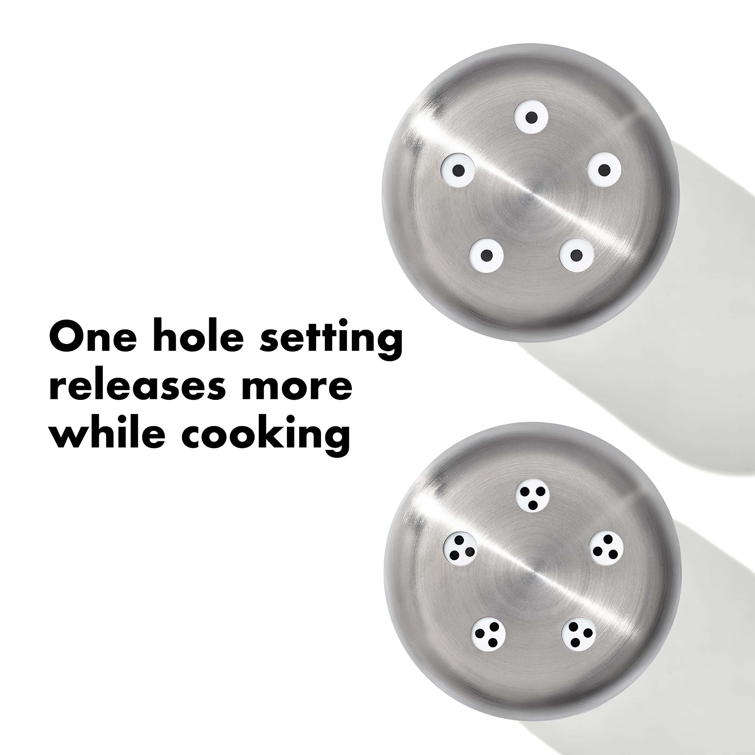 Sturdy construction supports daily seasoning with moisture protection for longer-lasting freshness.