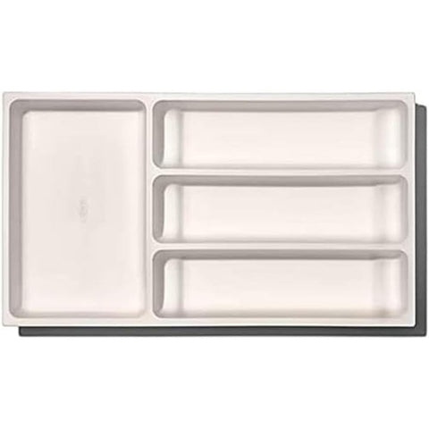OXO Good Grips expandable drawer organizer neatly fits utensils in a customizable space