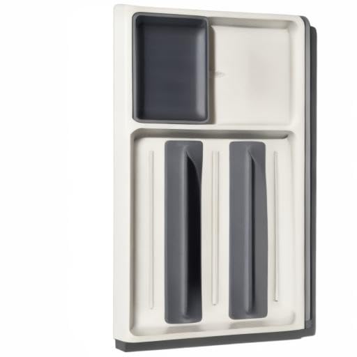 OXO Good Grips drawer with removable dividers and cup for easy cleaning.
