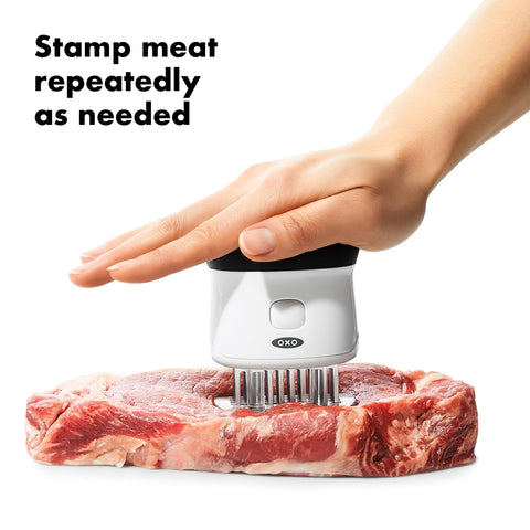 OXO Good Grips lock image shows recessed toggle safety to keep blades covered during storage