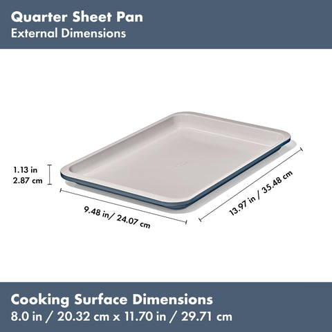 OXO Good Grips non-stick sheet pan enables easy cleanup after baking.