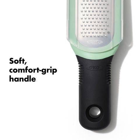 OXO Good Grips grater is top-rack dishwasher safe for easy cleanup
