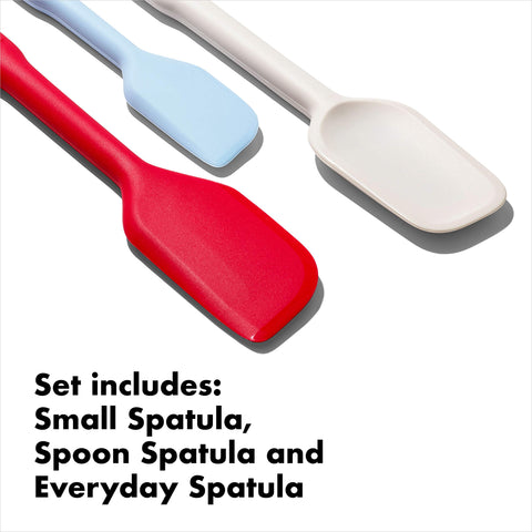 OXO Good Grips Everyday Spatula in action for stirring and scraping