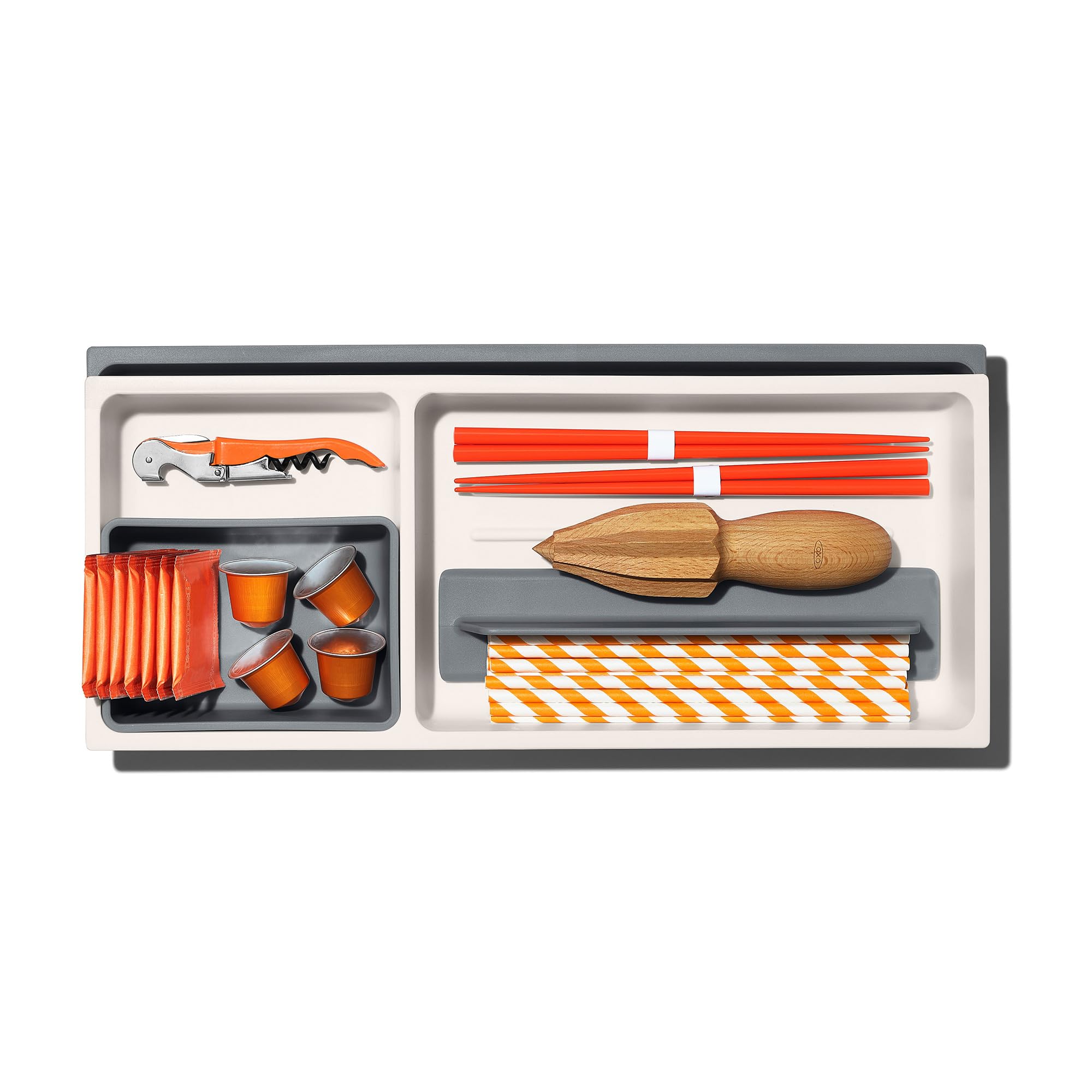 OXO Good Grips dividers and cup removable for easy cleaning