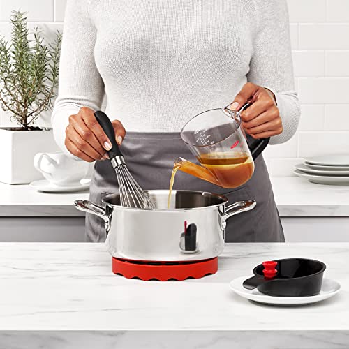 OXO Good Grips fat separator kitchen scene during cooking