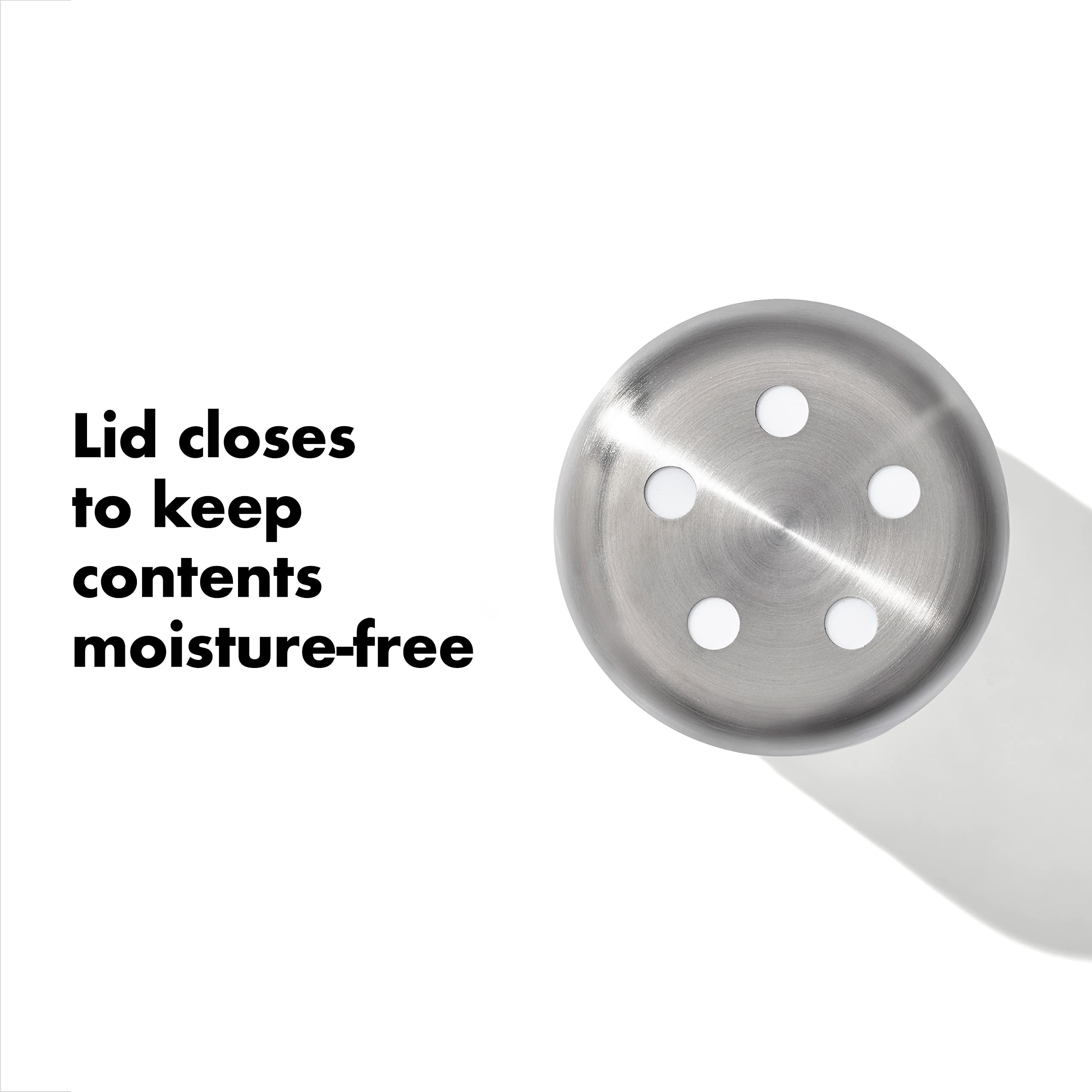 Glass body showcases salt or pepper with clear visibility and easy refills.