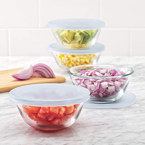 OXO Good Grips glass prep bowls nest neatly for space-saving storage