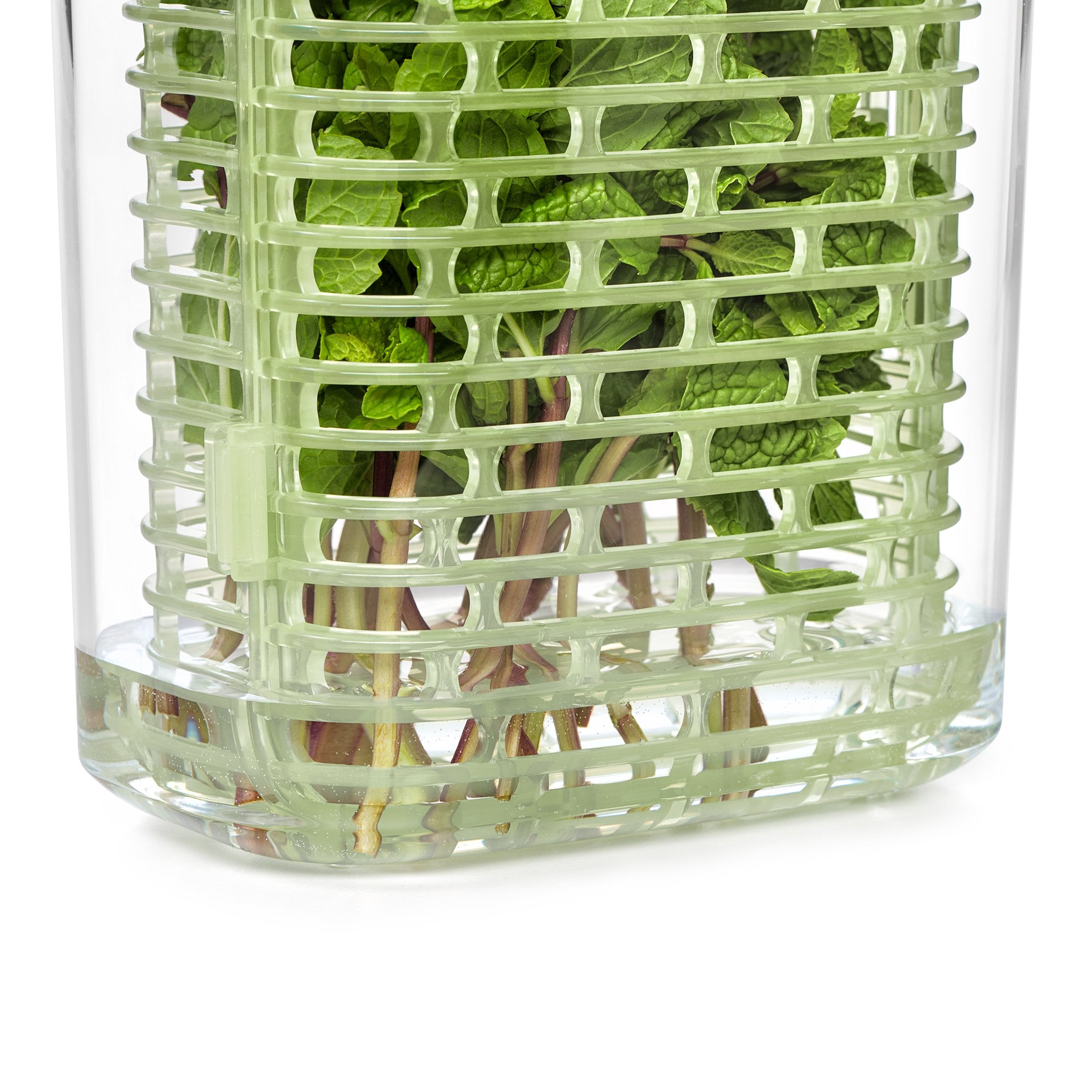 OXO Greensaver long-stem version accommodates taller herbs without crowding