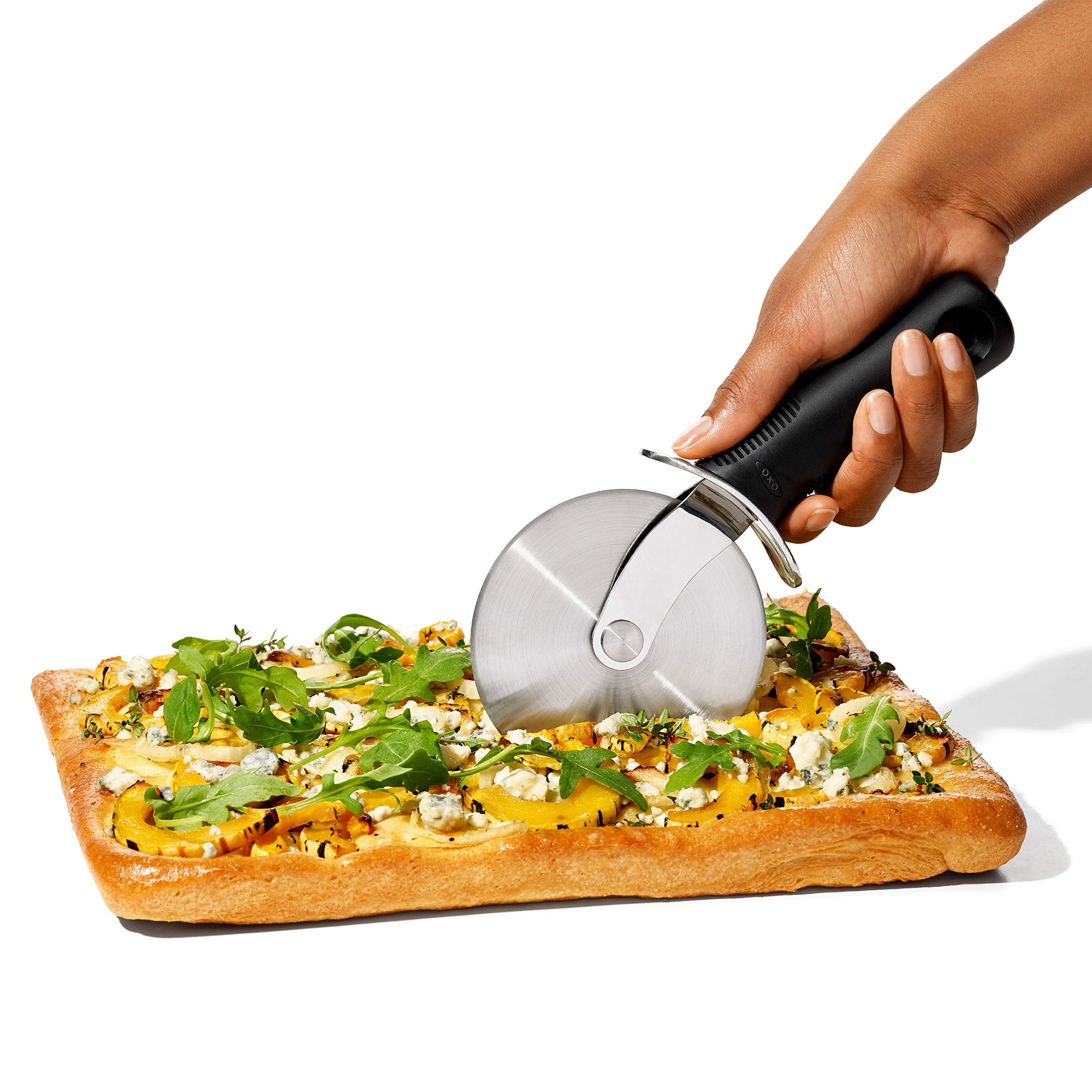 OXO Good Grips sturdy pizza wheel for everyday kitchen use.