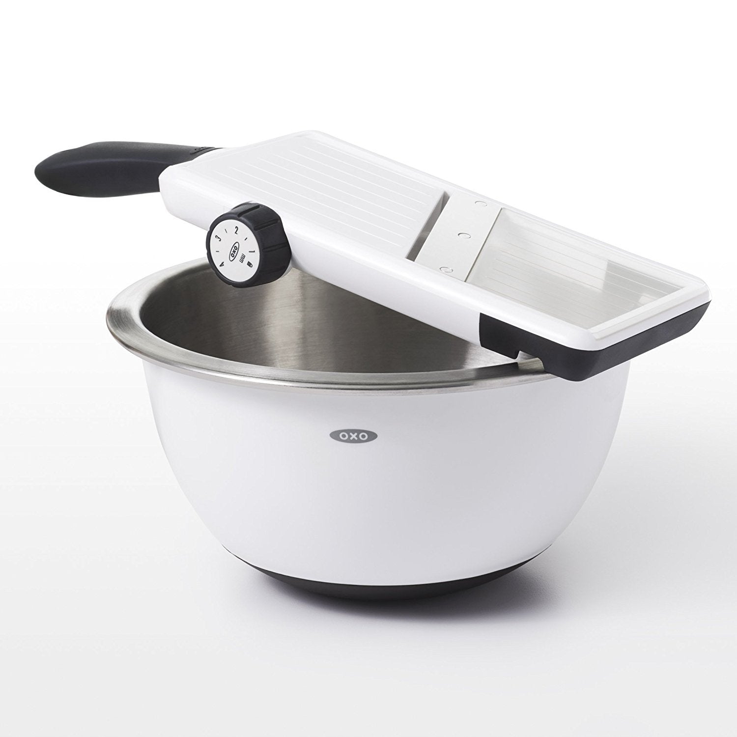 OXO Good Grips Large Mandoline non-slip handle for a secure grip.