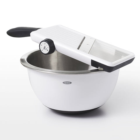OXO Good Grips Large Mandoline non-slip handle for a secure grip.