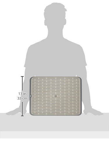 OXO Good Grips drying mat rolled or hung for compact storage after use.