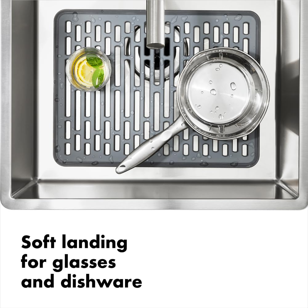 Oxo Good Grips Sink Mat rigid construction keeps mat in place