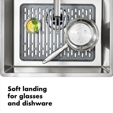 Oxo Good Grips Sink Mat rigid construction keeps mat in place
