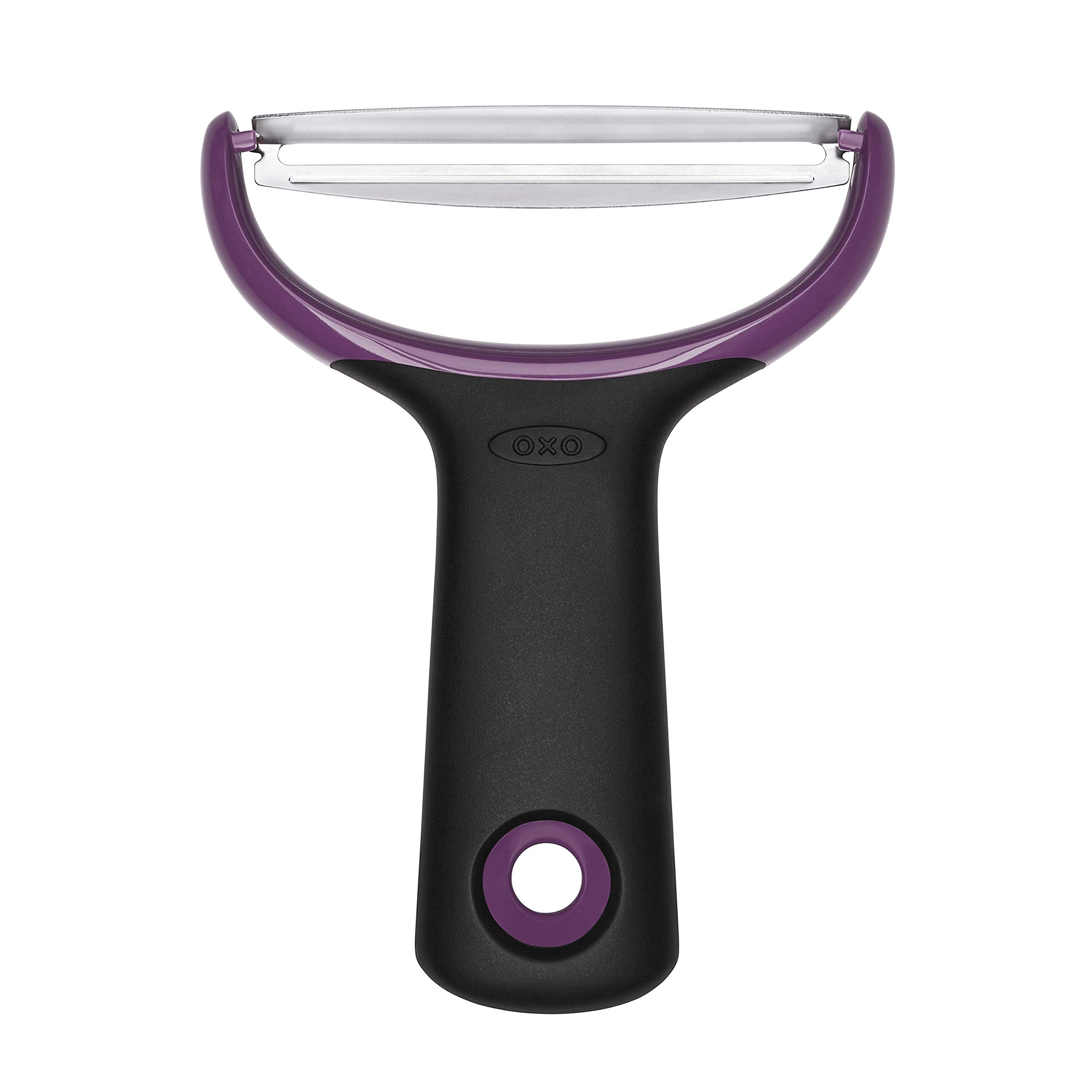 OXO Good Grips large Y-peeler blade close-up for thick skins