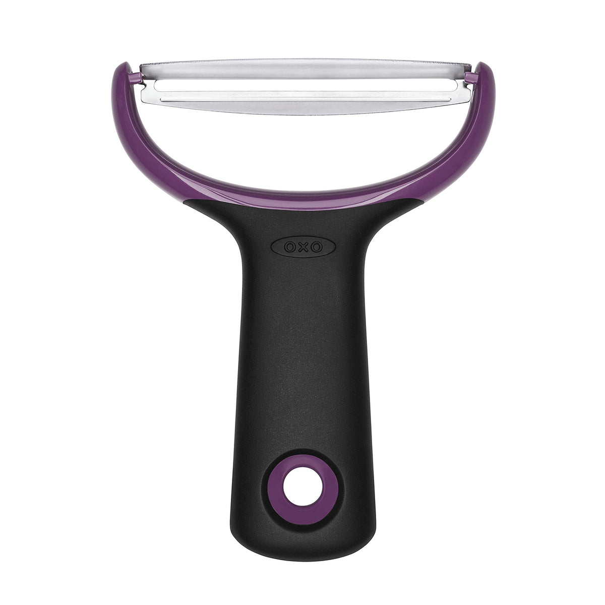 OXO Good Grips large Y-peeler blade close-up for thick skins