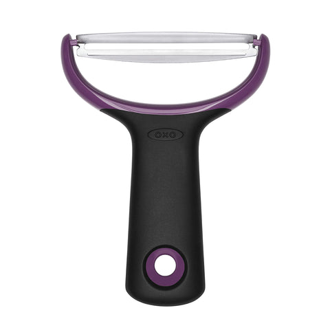 OXO Good Grips large Y-peeler blade close-up for thick skins