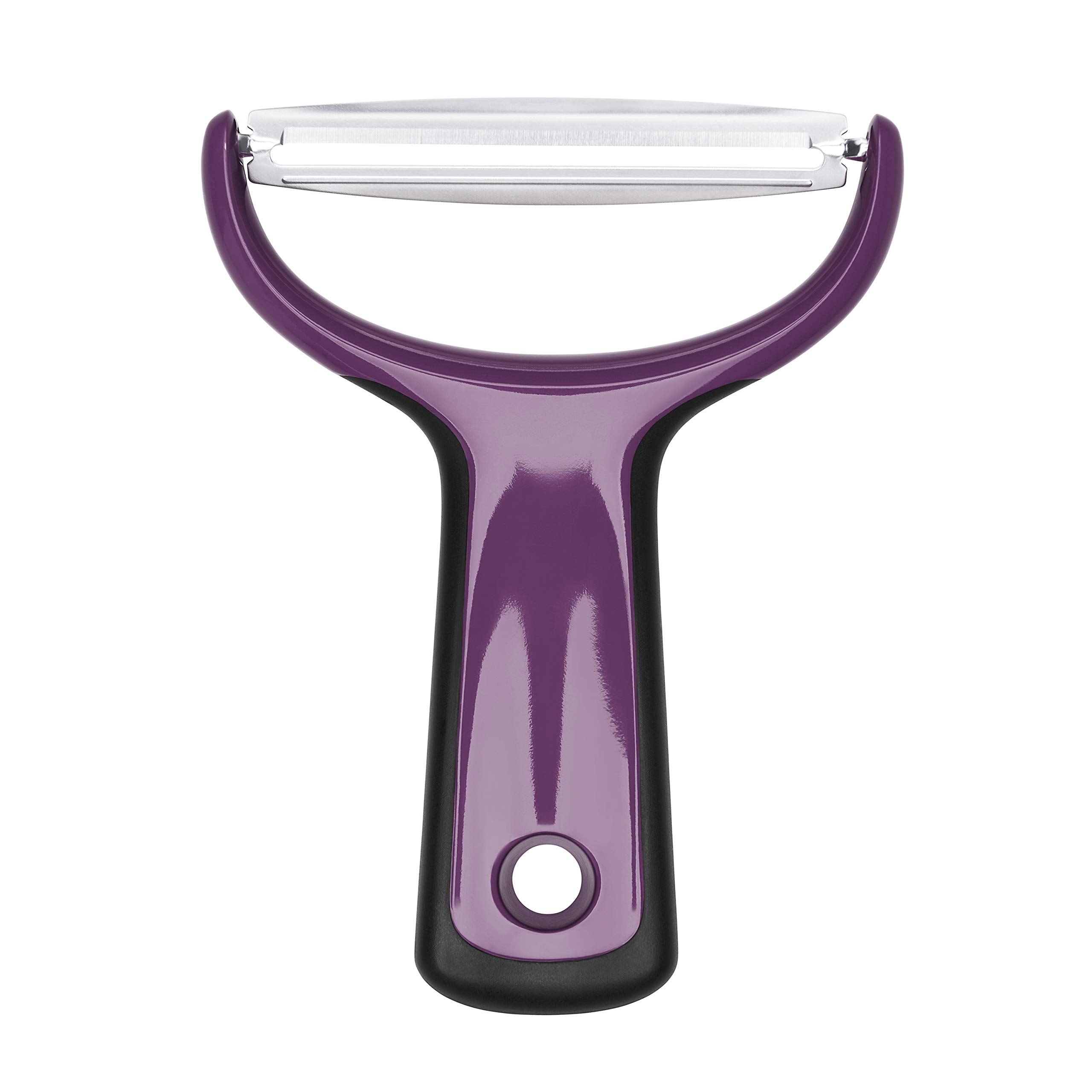 OXO Good Grips dishwasher-safe peeler resting on rack