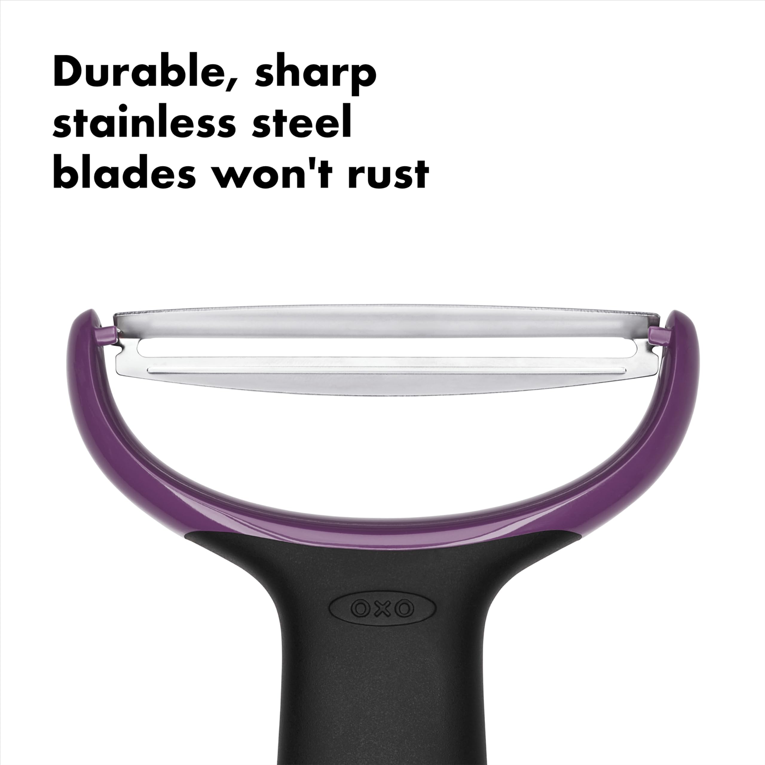 OXO Good Grips Y-peeler ergonomic handle for comfortable peeling