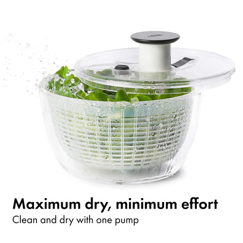 OXO Good Grips basket doubles as a colander for rinsing vegetables.