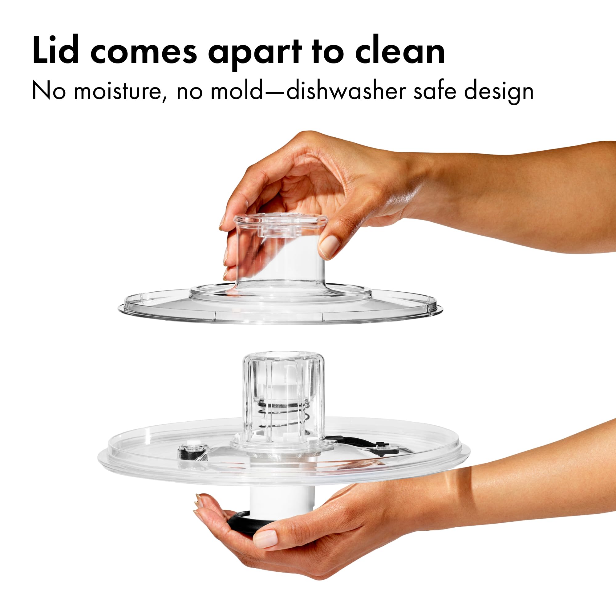 OXO Good Grips clear bowl doubles as a storage or serving dish.