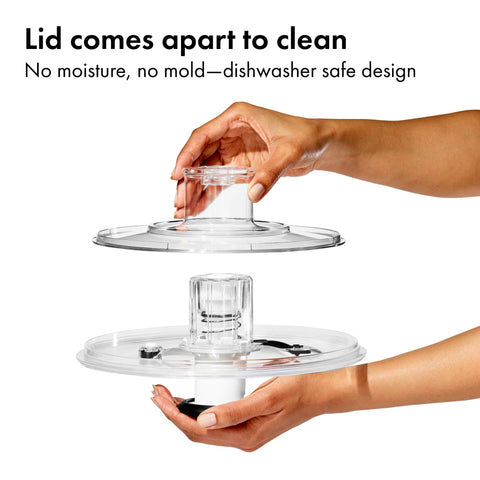 OXO Good Grips clear bowl doubles as a storage or serving dish.