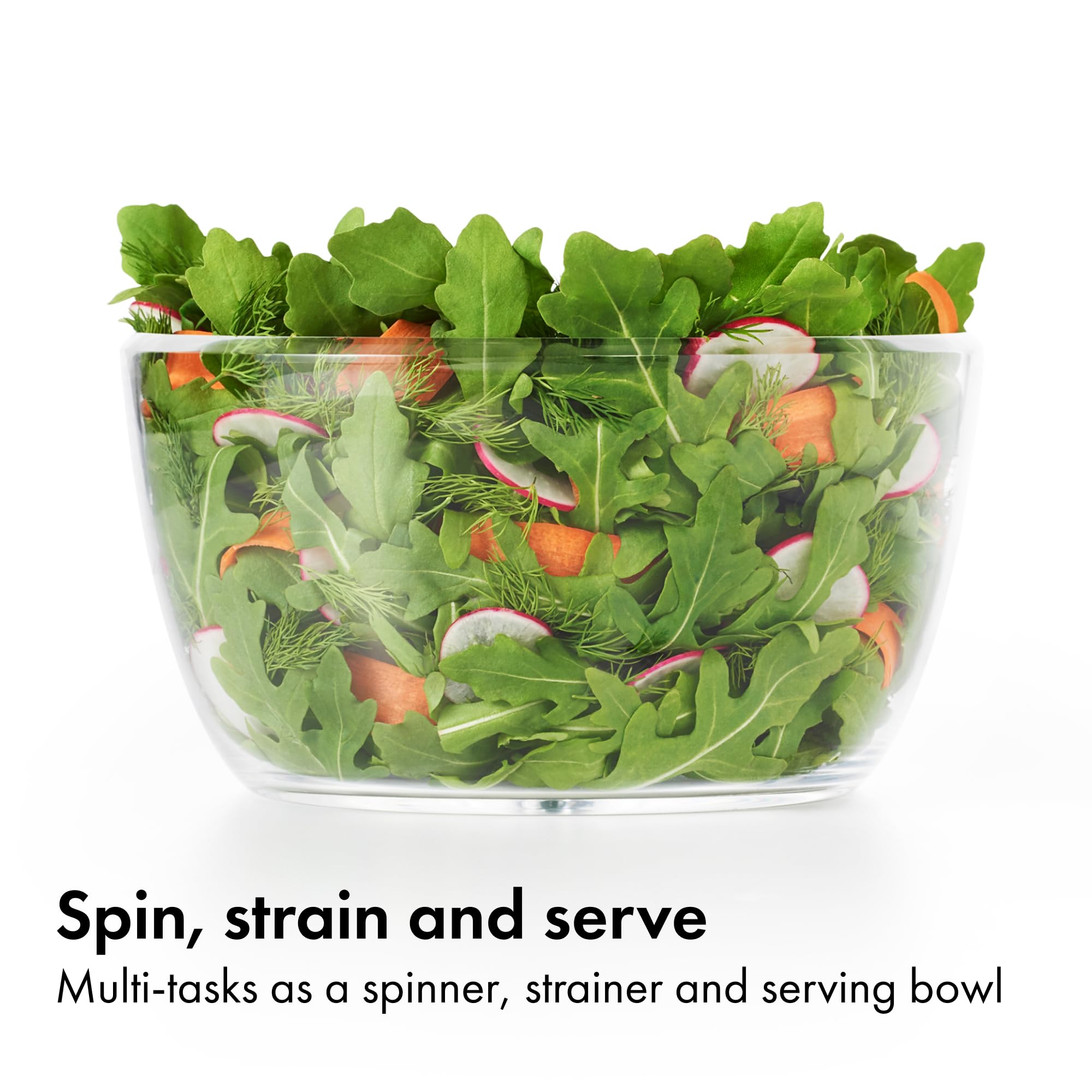 OXO Good Grips storage lock keeps the pump flush with the lid for stacking.