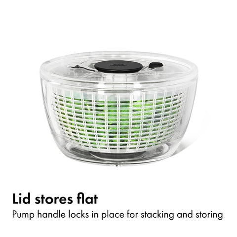 OXO Good Grips spinner serves as a versatile vegetable and fruit strainer.