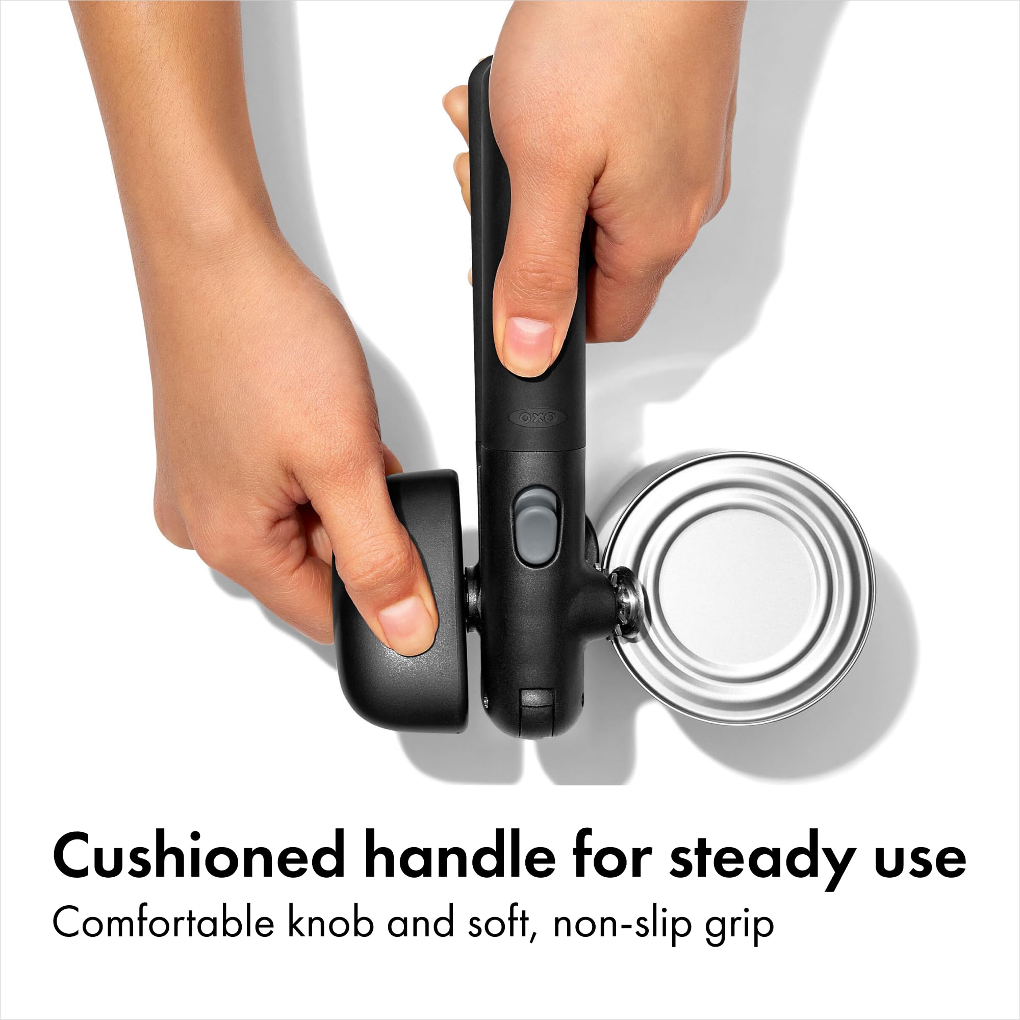 Easy-release button unlocks quickly after cutting.