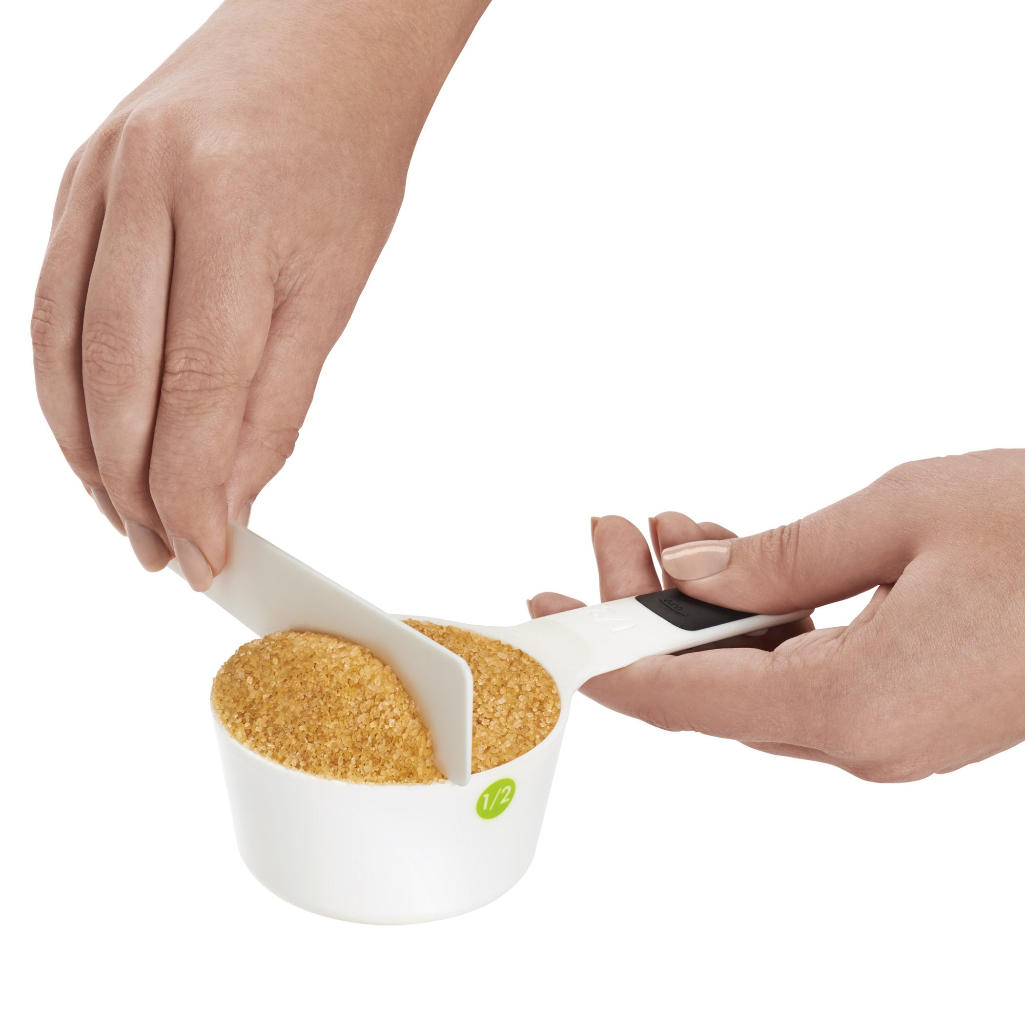 OXO Good Grips cup with inside half-measure line for quick accuracy