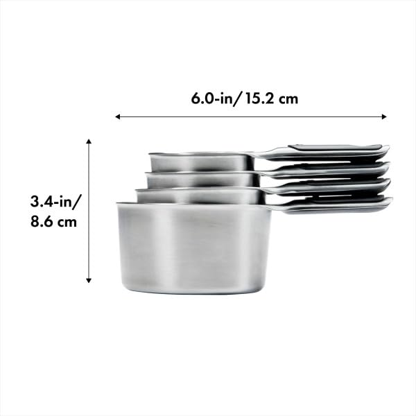 OXO Good Grips 4-piece set includes all four cup sizes