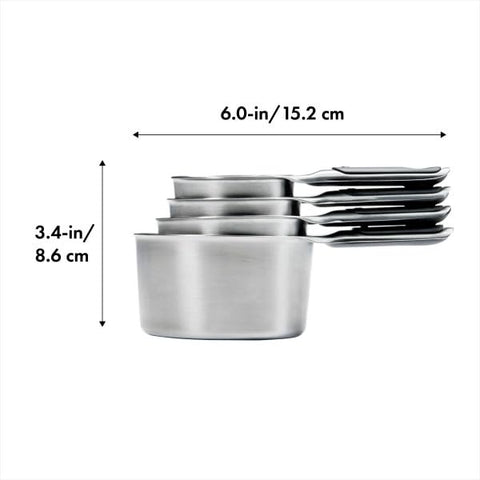 OXO Good Grips 4-piece set includes all four cup sizes