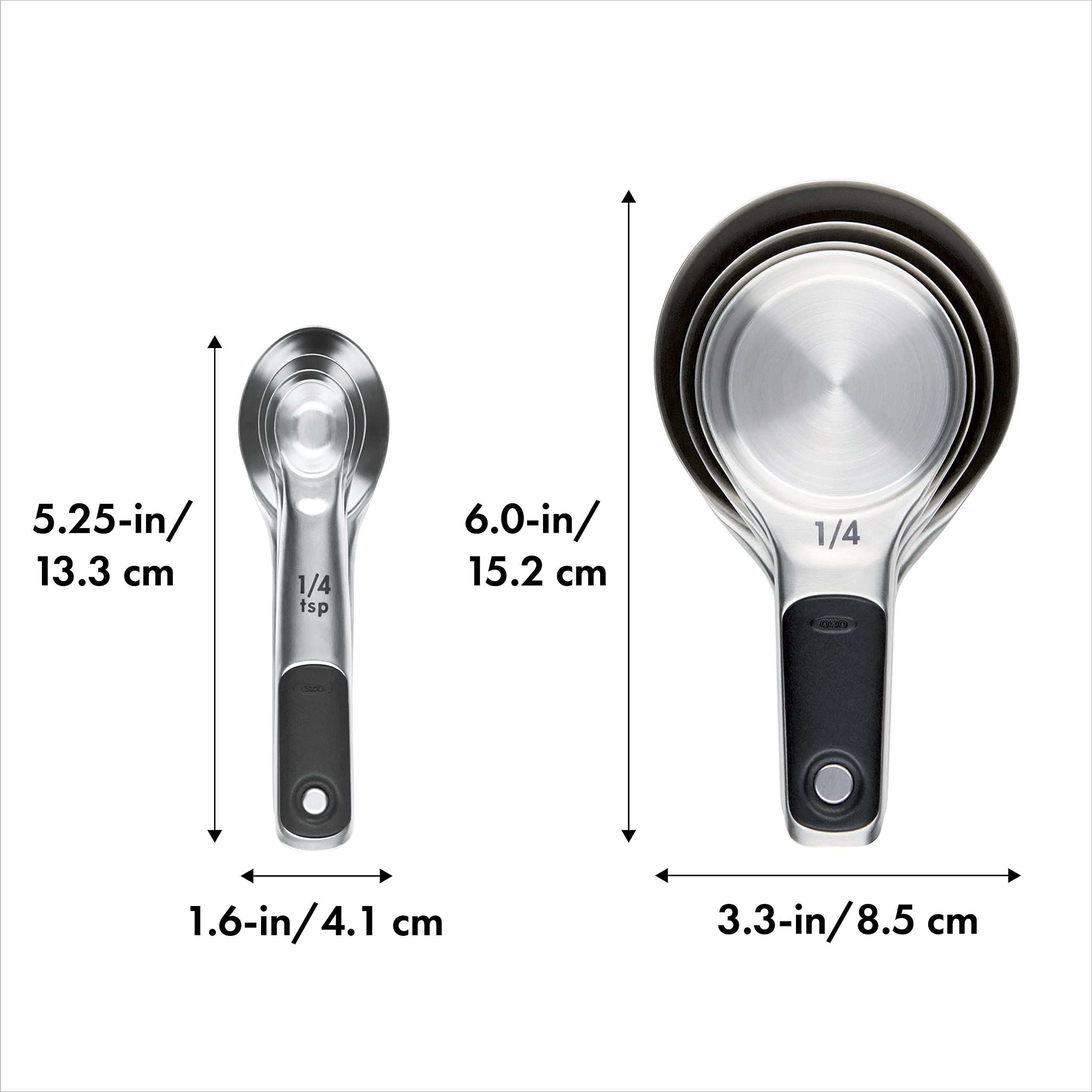 OXO Good Grips 1/2-teaspoon spoon with precise measurements.