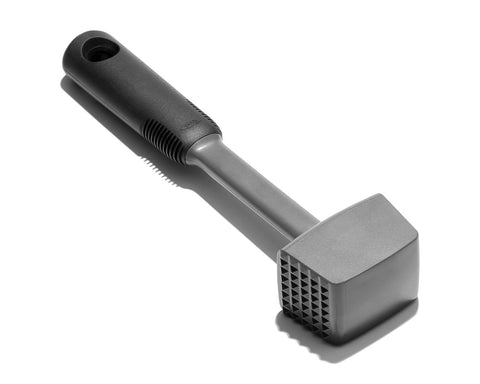 OXO Good Grips Meat Tenderizer is dishwasher safe for easy sanitizing after prep.