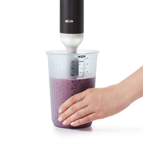 OXO Good Grips 1-cup mini with clear measurement marks.
