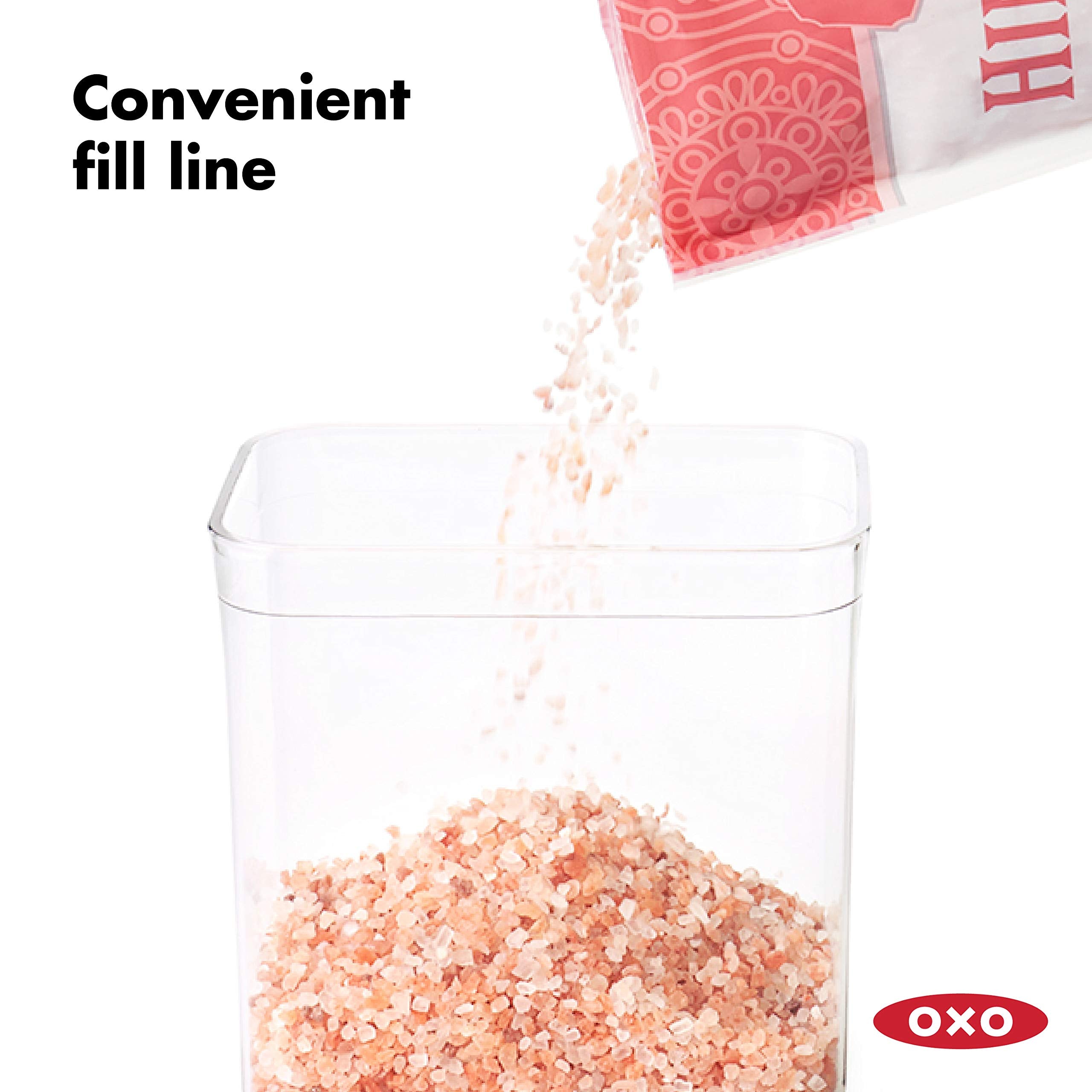 OXO Good Grips Mini POP containers are top-rack dishwasher safe for easy cleanup.