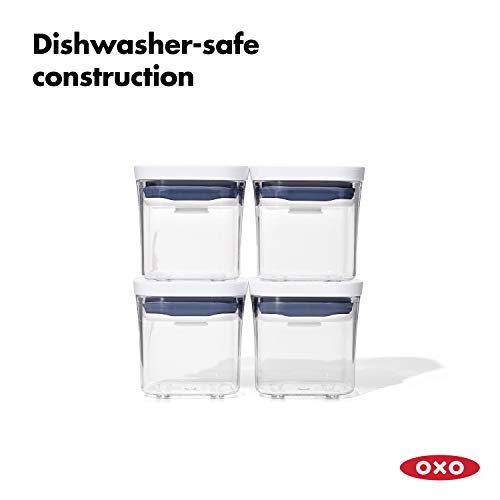 OXO Good Grips Mini POP four 0.2 qt containers for spices and herbs.