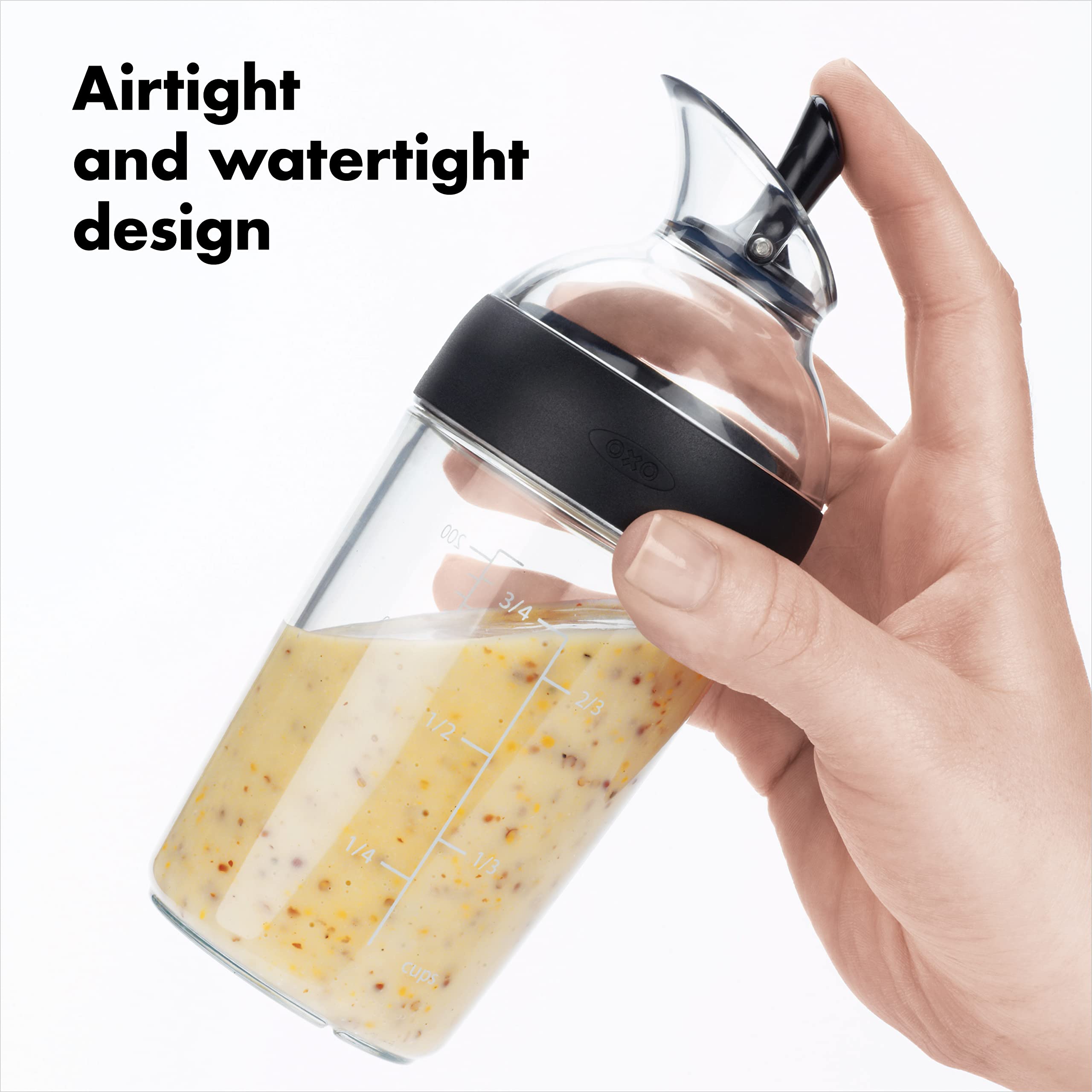3/4 cup capacity suited for small-batch dressings and sauces.
