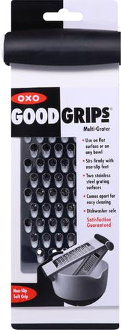 OXO Good Grips Multi Grater used over a bowl for neat grated ingredients