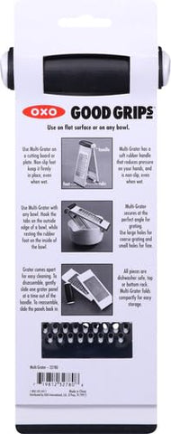 Two textures in OXO Good Grips design for versatile grating