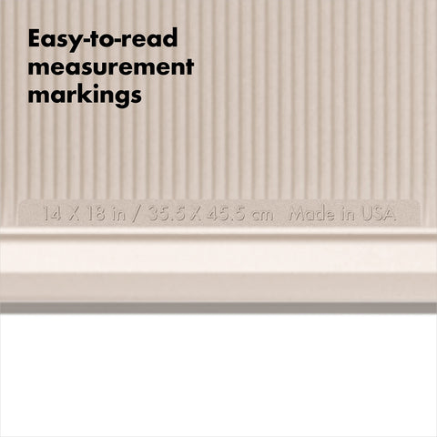 OXO Good Grips cookie sheet dimensions markings for quick sizing